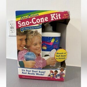 Vintage Sno Motion Sno-Cone Machine 1990 Ice Shaver NIB Damaged Box